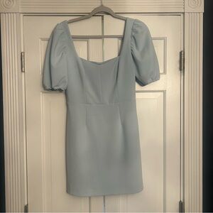 French Connection Powder Blue Puff Sleeve Dress size 4